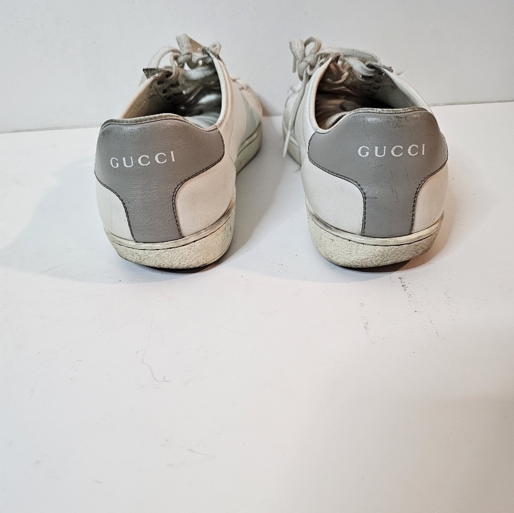 Gucci Ace Interlocking G Low Sneakers White Leather Womens Size US 9 UK 39 - Picture 11 of 16